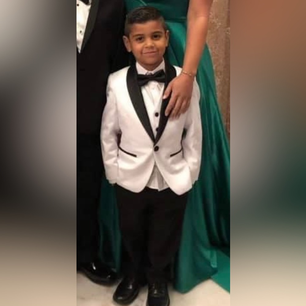 Black and White little boy tuxedo size 5